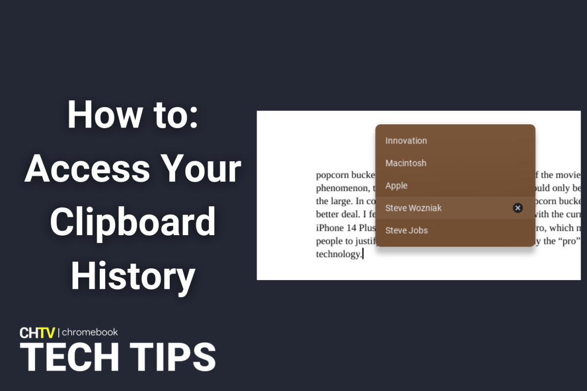 The text, How to: Access your clipboard history. To the right of the image is an image of clipboard history