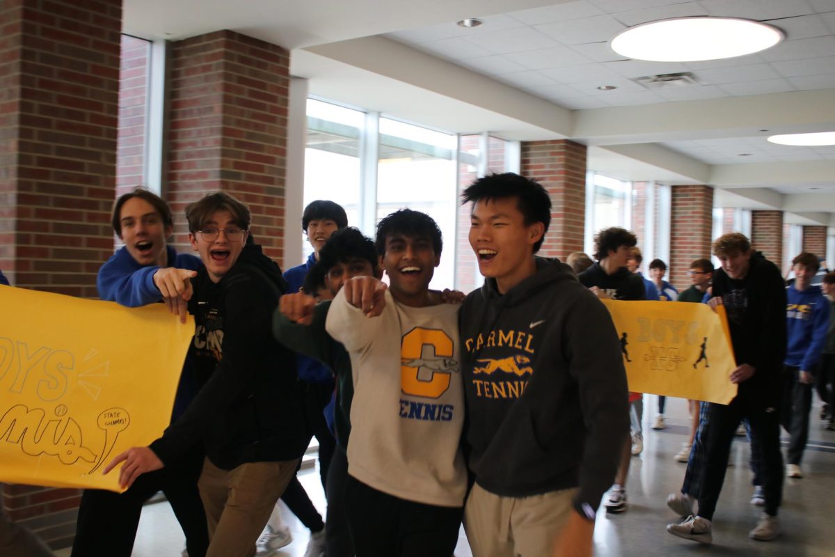 Carmel Boys Tennis Team in the Walk of Champions