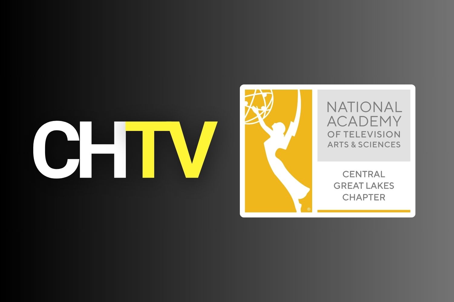 The CHTV logo next to the National Academy of Television Arts & Sciences (NATAS) and the Lower Great Lakes Chapter logo